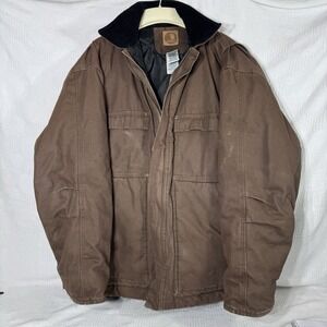 Berne "Heartland Washed"‎ Brown Chore Men's Heavy Coat Jacket Size XL